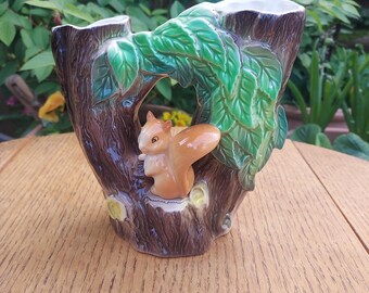 Vintage 1950s Hornsea Pottery Fauna Royal Squirrel Flower Planter