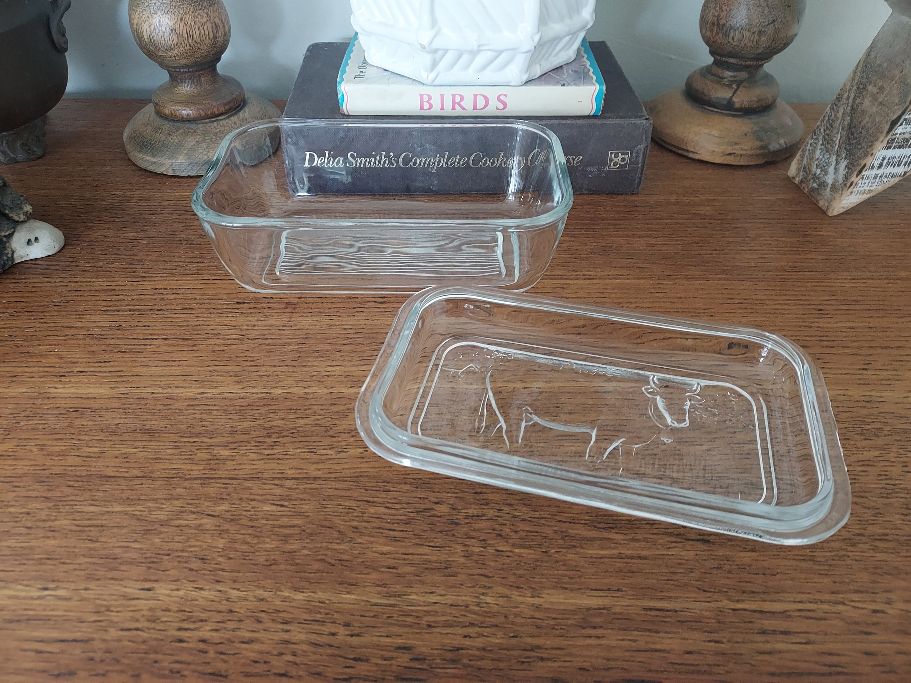 Vintage French Glass Butter Dish. Arcoroc Lidded Butter Dish. Etsy UK