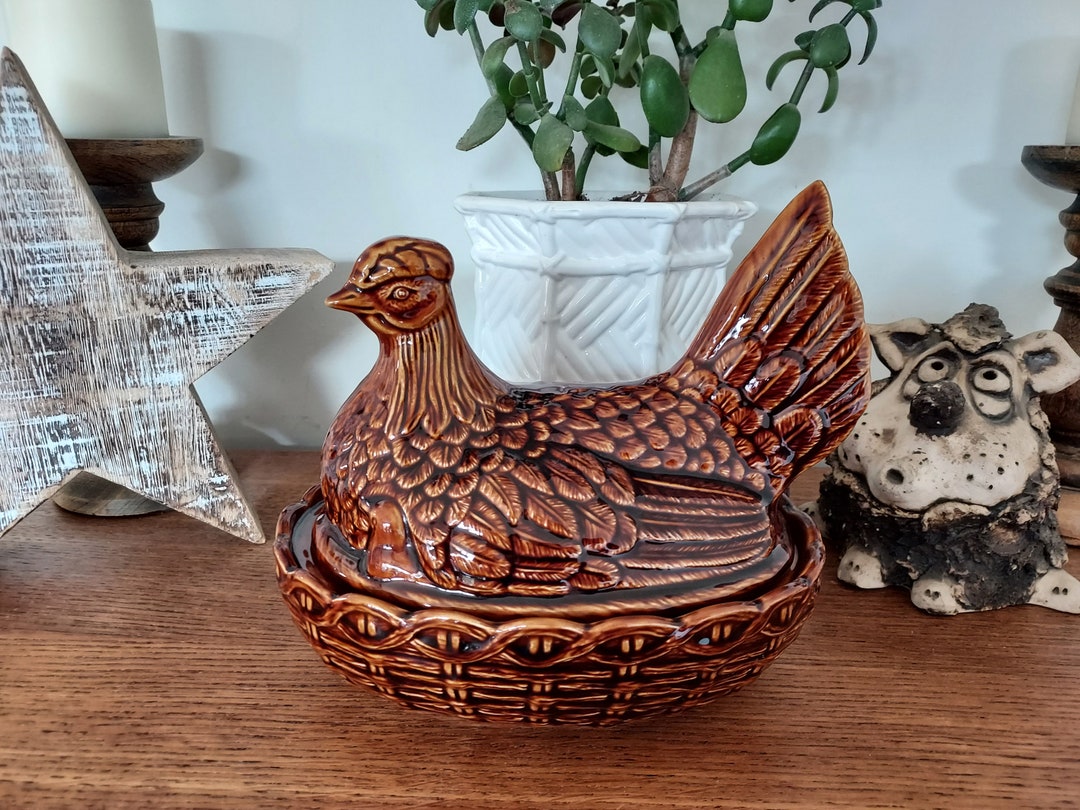 Portmeirion Hen on Nest Egg Holder/casserole Lidded Pot. Etsy