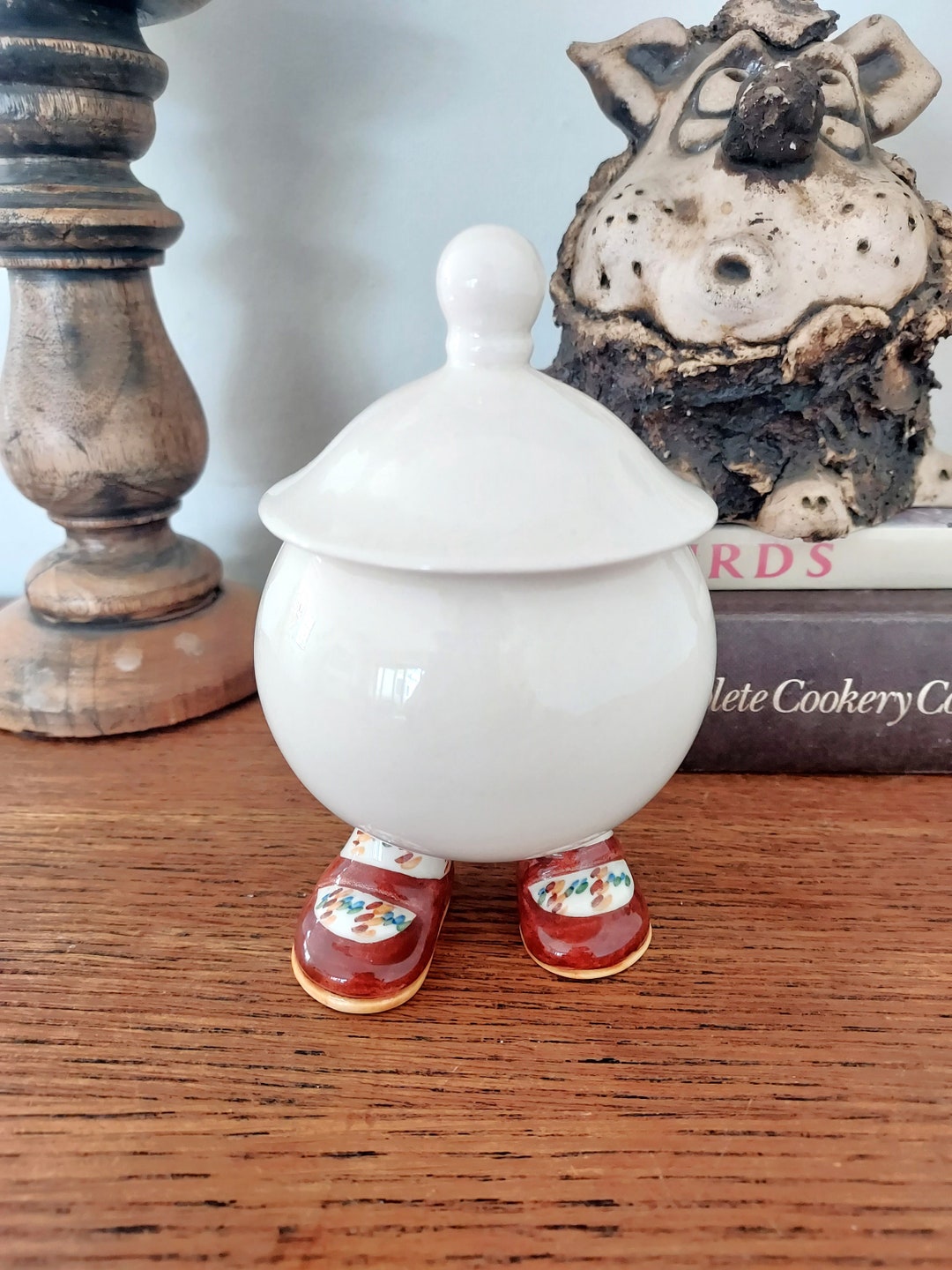 【人気ショップが最安値挑戦！】 Vintage Vintage Pot. Preserves or Bowl Sugar Ware Walking アンティーク雑貨