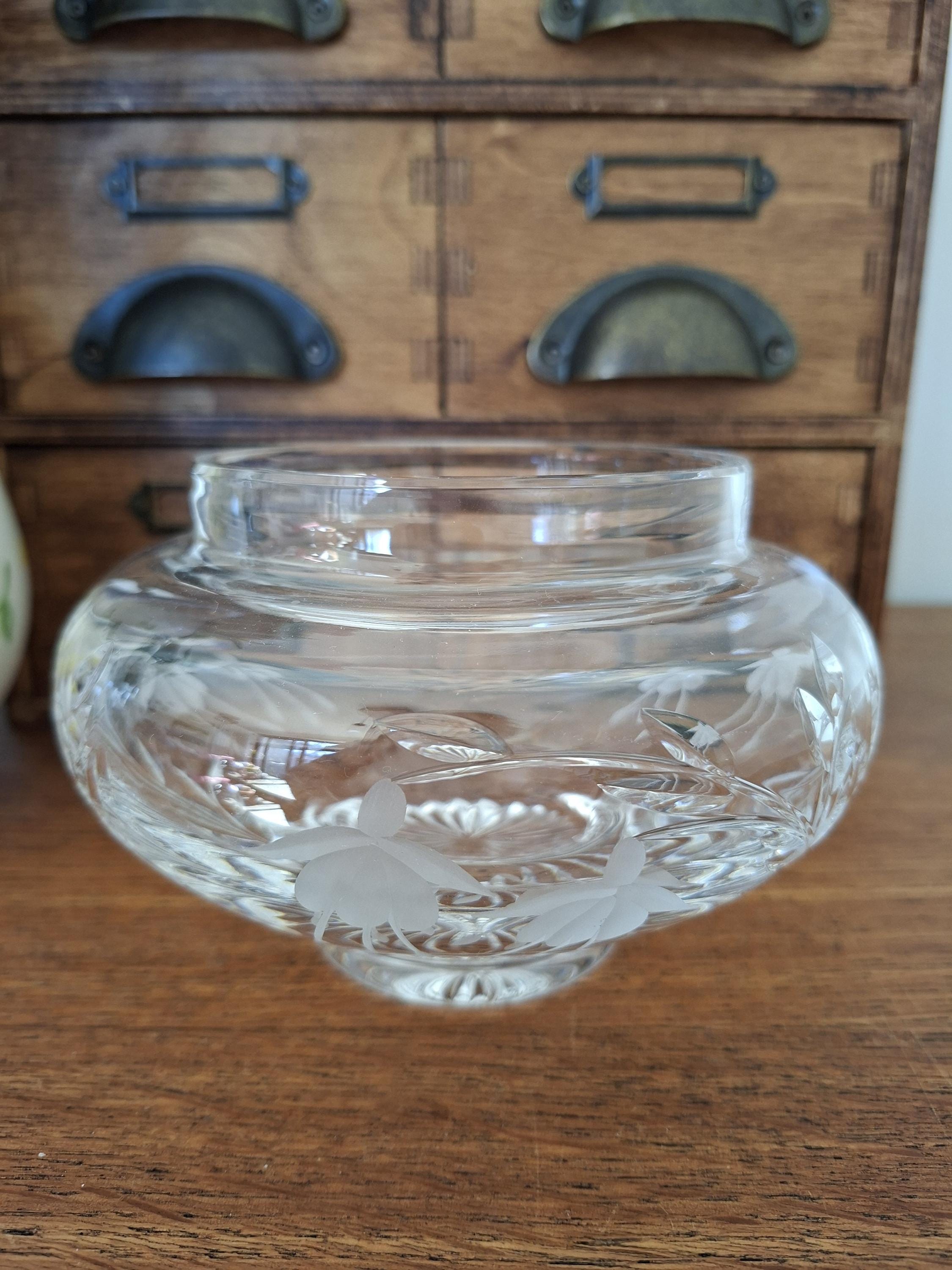 Stuart Crystal Rose Bowl - Etsy