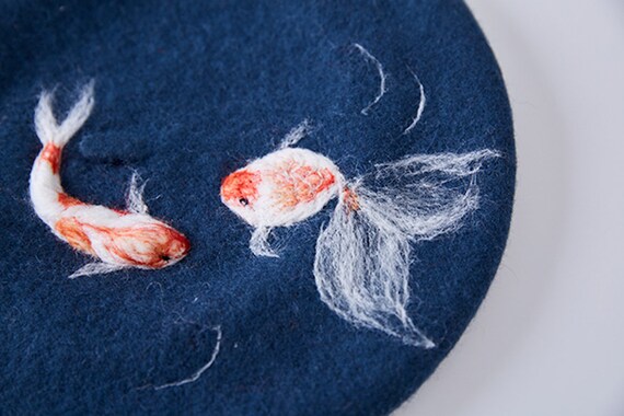 koi fish beret