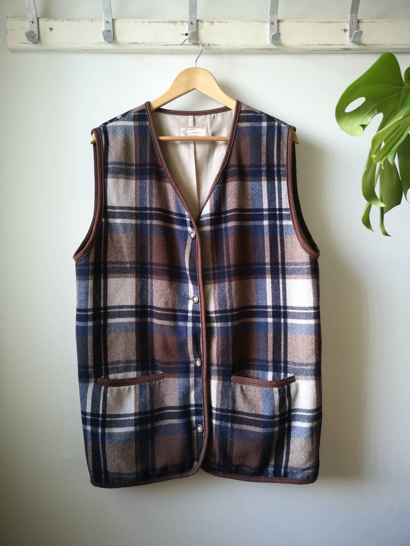 Mens plaid hotsell vests sale