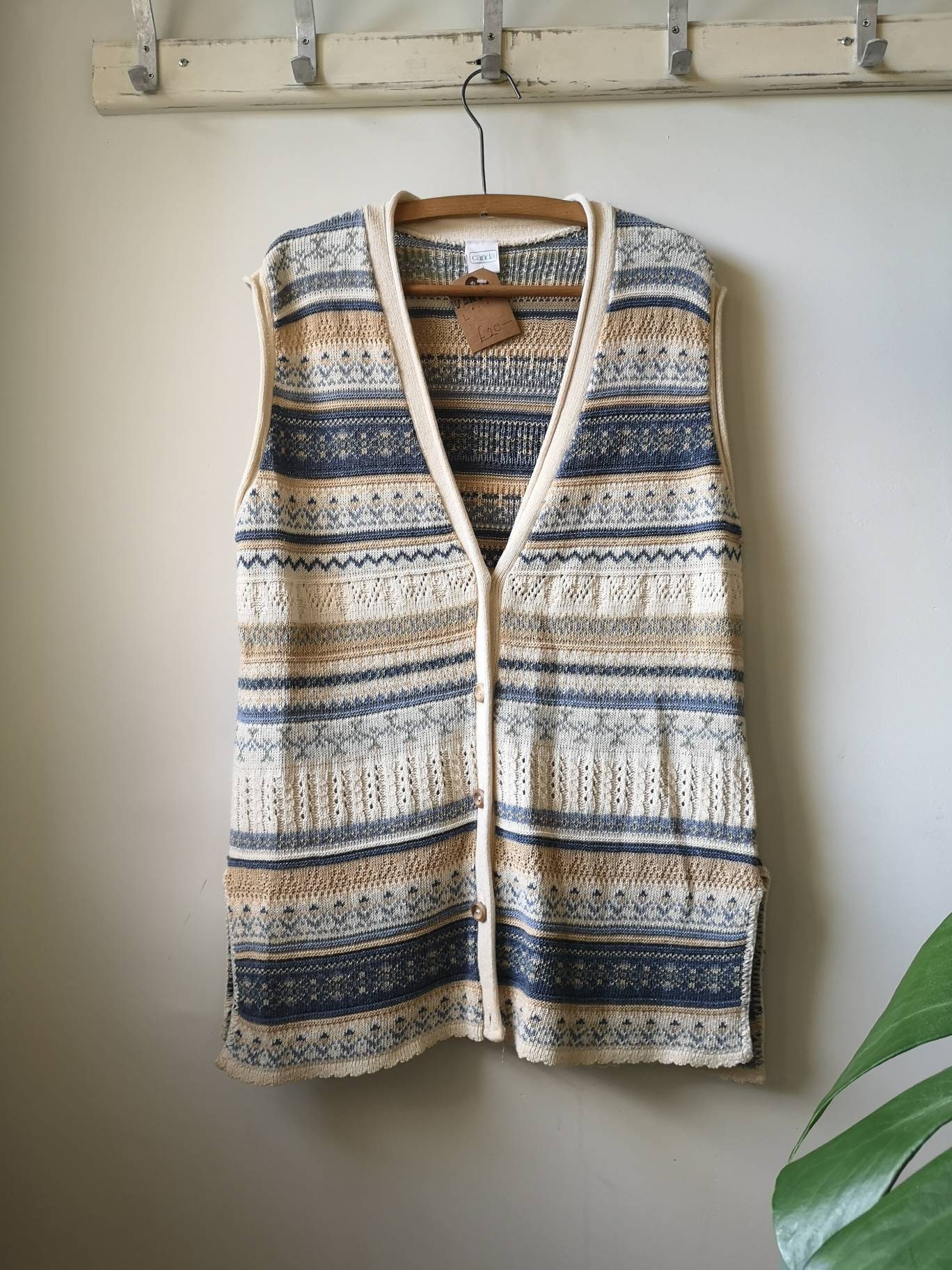 Oversized Knit Vest - Etsy UK