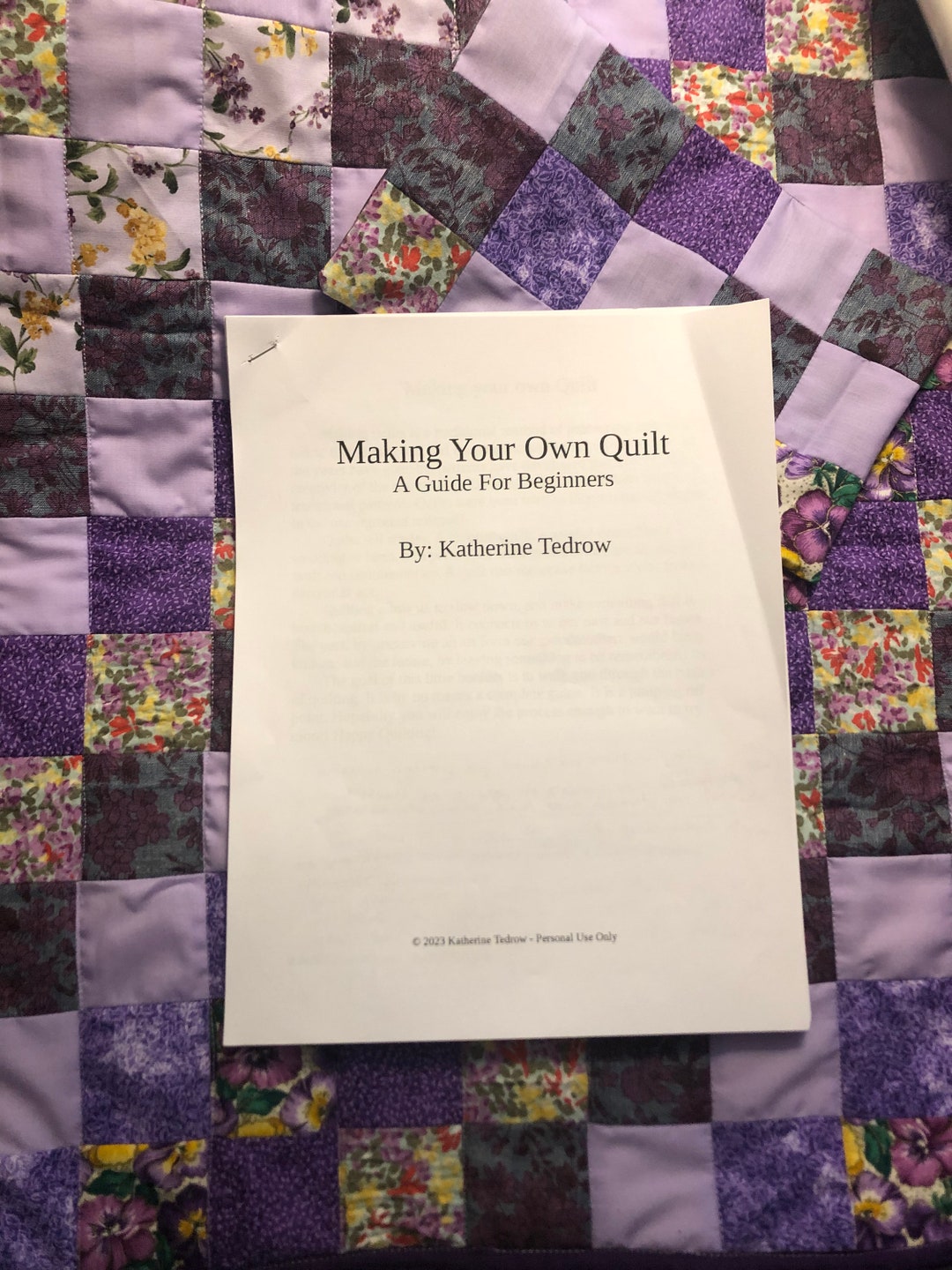 Making Your Own Quilt