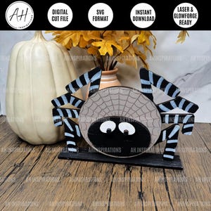Spider Halloween-oppas, heksenhoed, oktober Spooky Lover SVG, Glowforge en lasergesneden bestand, vrijstaand cadeau voor herfstdecoratie