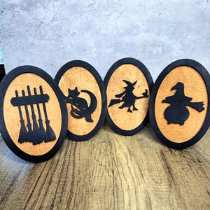 Witch Plaques Halloween Sign Halloween Glowforge Halloween Cut file Halloween SVG Witch Svg, Witches, Glowforge Witch Gifts for October