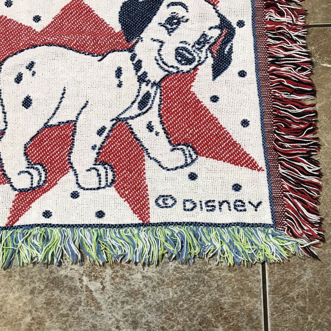 EUC Disney 101 Dalmatians Tapestry Toddler Baby Throw Blanket Etsy