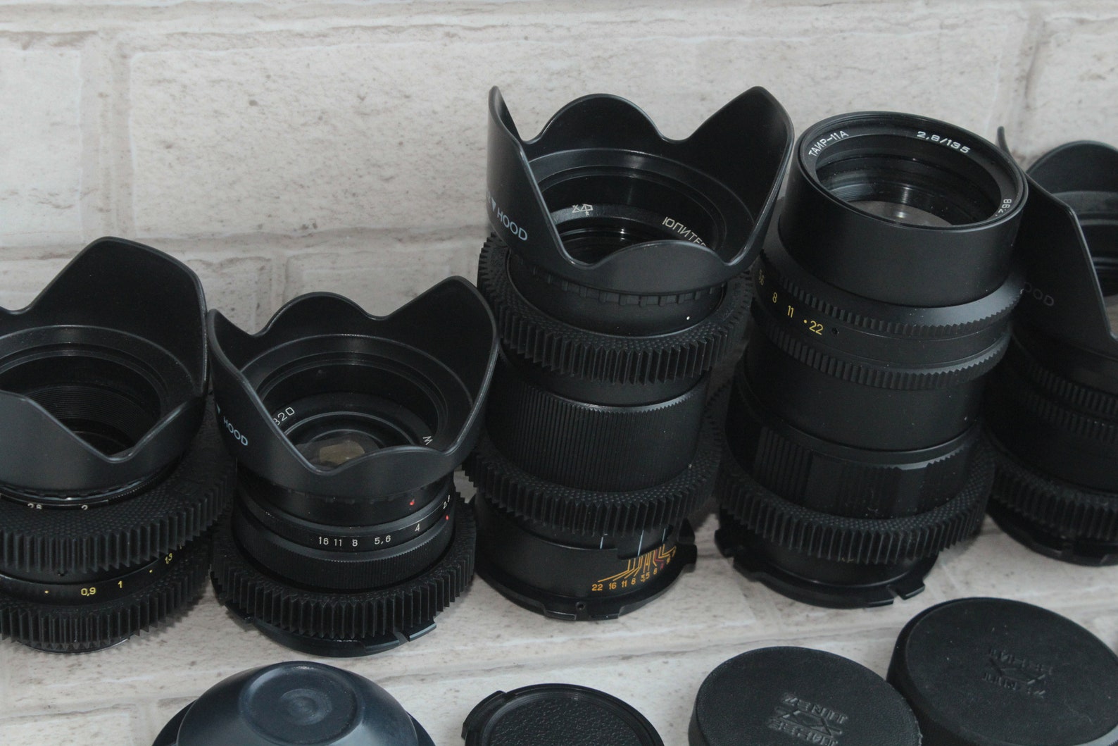 Vintage lens 5 lenses set Mir 37mm Helios 58mm Jupiter Etsy