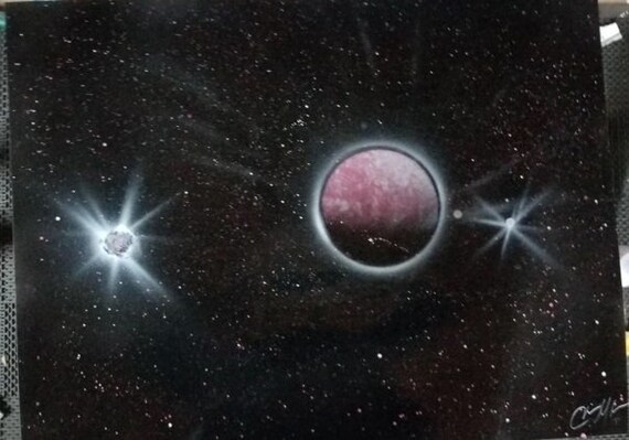Spacesolar System Spray Art