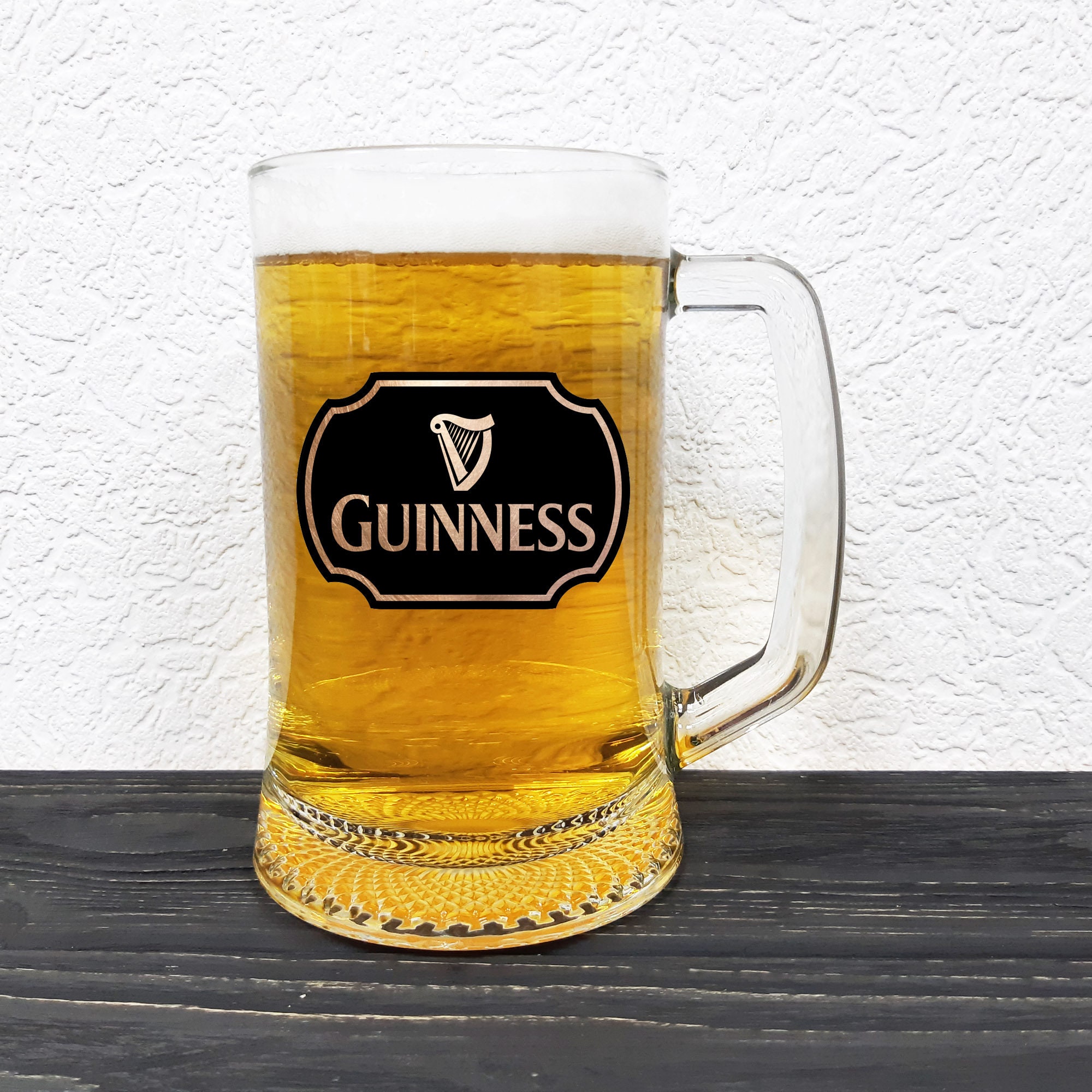 Guinness Beer Stein Beer Label Gift For Him Wedding Mug Etsy