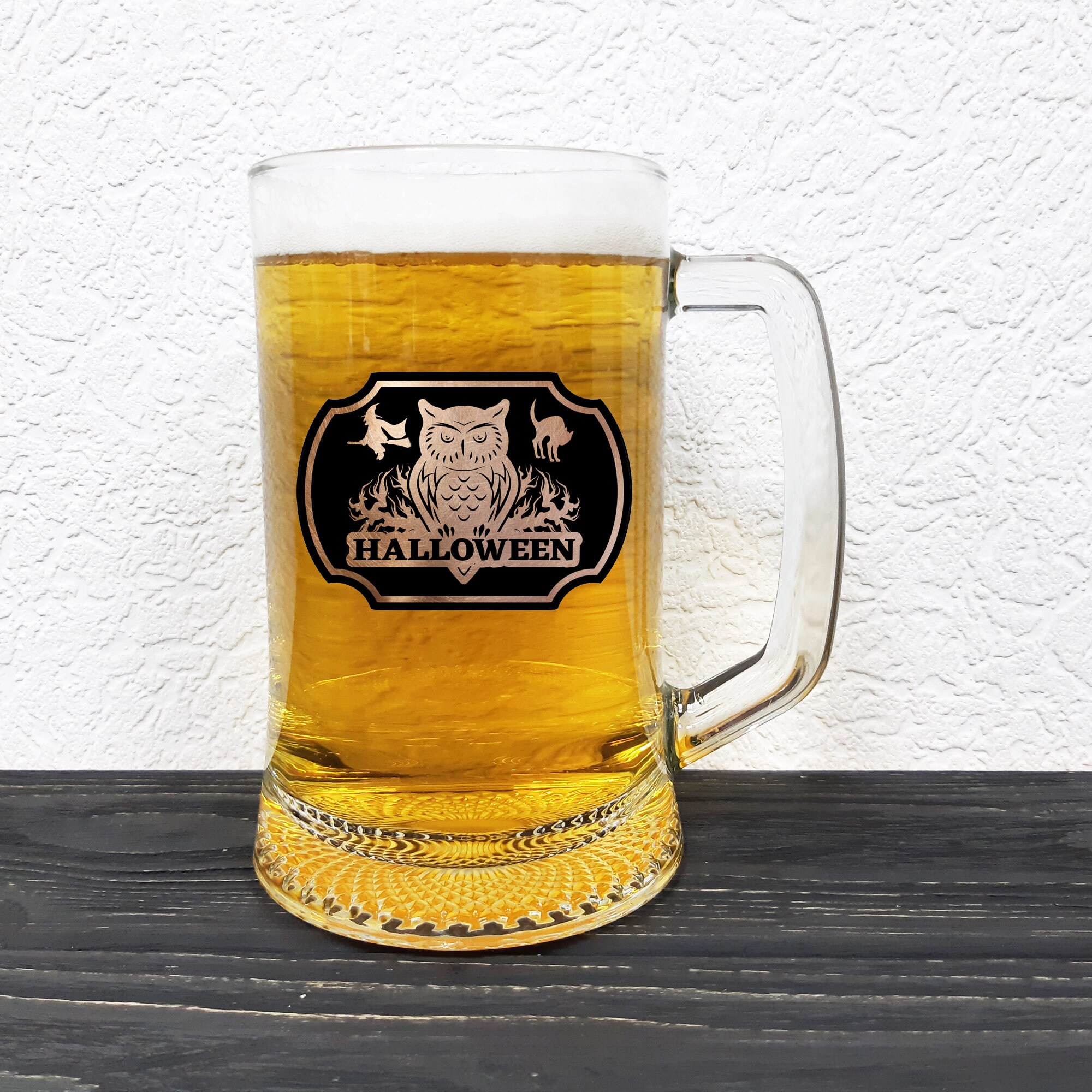 Owl Mug Helloween Beer Stein Holiday Gift Gift For Him Etsy