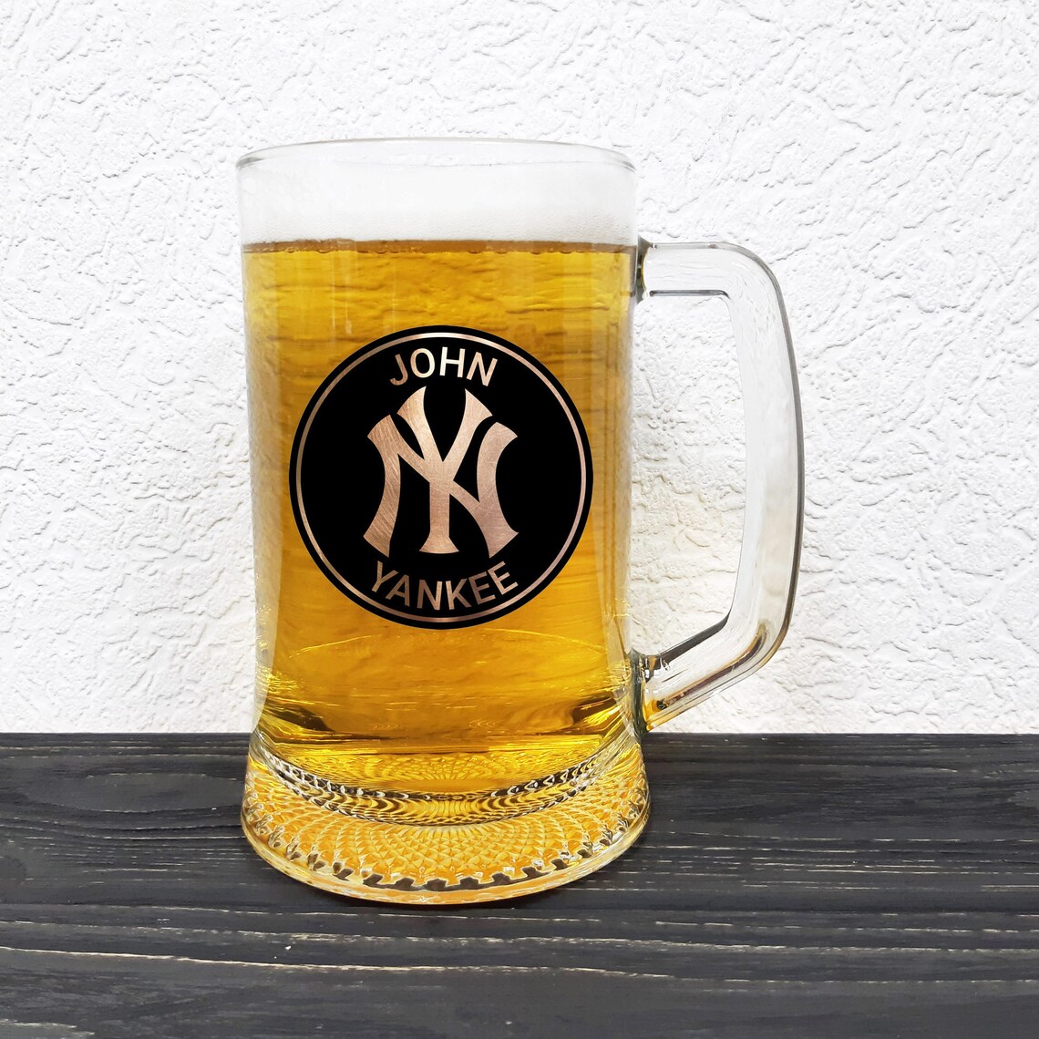 New York Yankees Mug Baseball Beer Stein Fathers Day Gift Etsy