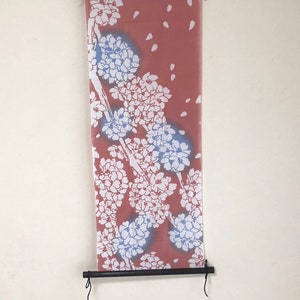 Chusen hand-Pour-dye tenugui hand towel, Someiyoshino sakura /Cotton 100% / Made in Japan/13inch x 35.5inch