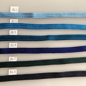 Sageo cord 11mm thickness 3mm 240cm/MADE in JAPAN/ Japanese samurai sword silk cord/ Sword Cord Sword Straps image 8