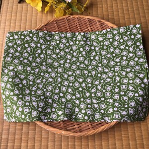Japanese tenugui towel fabric Japanese traditional pattern &quot;Frog&quot;  /Cotton 100% / Made in Japan