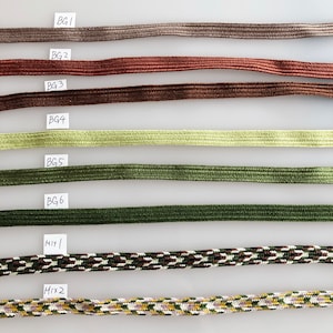 Sageo cord 11mm thickness 3mm 240cm/MADE in JAPAN/ Japanese samurai sword silk cord/ Sword Cord Sword Straps image 9