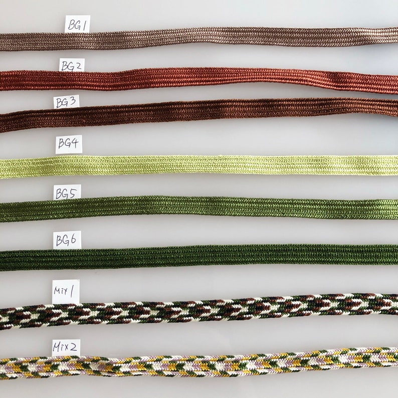 Sageo cord 11mm thickness 3mm 240cm/MADE in JAPAN/ Japanese samurai sword silk cord/ Sword Cord Sword Straps image 9