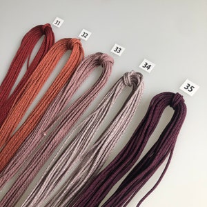 Silk round braided cord kumihimo 1.5mm 120cm Japanese silk cord 8 strand braid/ for Minimalist jewelry/Japanese traditional color 1 image 8