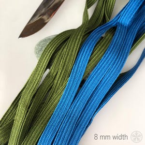 Silk Tsuka ito 8mm  (thickness 1mm) katana cord/tsukamaki MADE in JAPAN/ Japanese samurai sword silk cord/ Sword Hilt Wrapping Cord