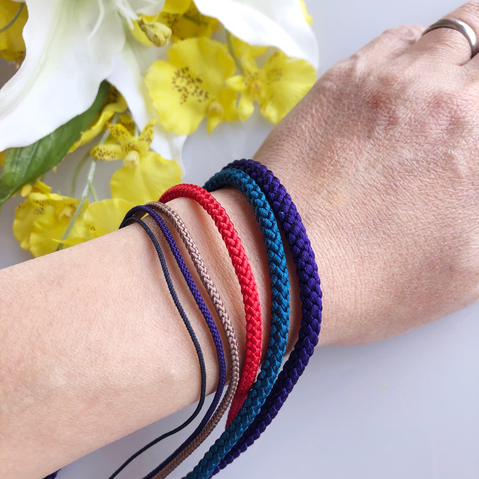 Silk Round Braided Cord Kumihimo 1mm Japanese Silk Cord Etsy