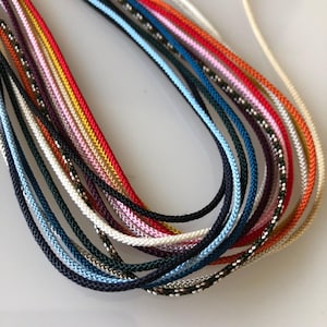 Premium Silk Kumihimo Cord 1.3mm – Authentic Japanese Braid for Elegant Jewelry /for Minimalist jewelry /8 strand braid /MADE in JAPAN