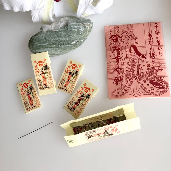 Misuya 25 Stück Nadeln für Handnähen, Set von 5 Arten von Nadeln X 5 Stück, in einer Papierverpackung, ideal für Kaga Yubinuki