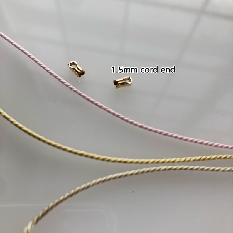 Pure Silk 3ply Japanese twisted cord 1mm yorihimo 1 meter/ for minimalist jewellery /MADE in JAPAN/ Silk Cord for Lightweight Silk Necklaces image 5