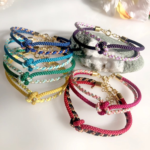 玄関先迄納品 Come Dreams True Bracelet Kumihimo Japanese Knot Lucky アクセサリー