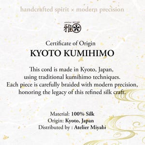 Pure Silk 3ply Japanese twisted cord 1mm yorihimo 1 meter/ for minimalist jewellery /MADE in JAPAN/ Silk Cord for Lightweight Silk Necklaces image 11