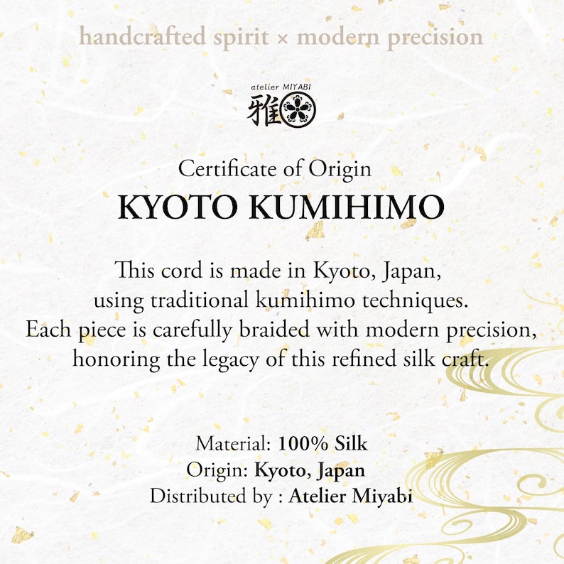 Pure Silk 3ply Japanese twisted cord 1mm yorihimo 1 meter/ for minimalist jewellery /MADE in JAPAN/ Silk Cord for Lightweight Silk Necklaces image 11