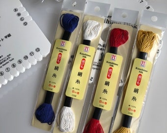 Silk Thread for Kumihimo Braiding - Create Beautiful Traditional Japanese Braids with Ease  Silk 100% yarn for making with kumihimo Disk