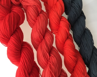 Sashiko thread 370M (404yds) Extra Large skein 40g Cotton 100%  Red & gray/thin sashiko thread/Volume price For heavy user!/ made in JAPAN