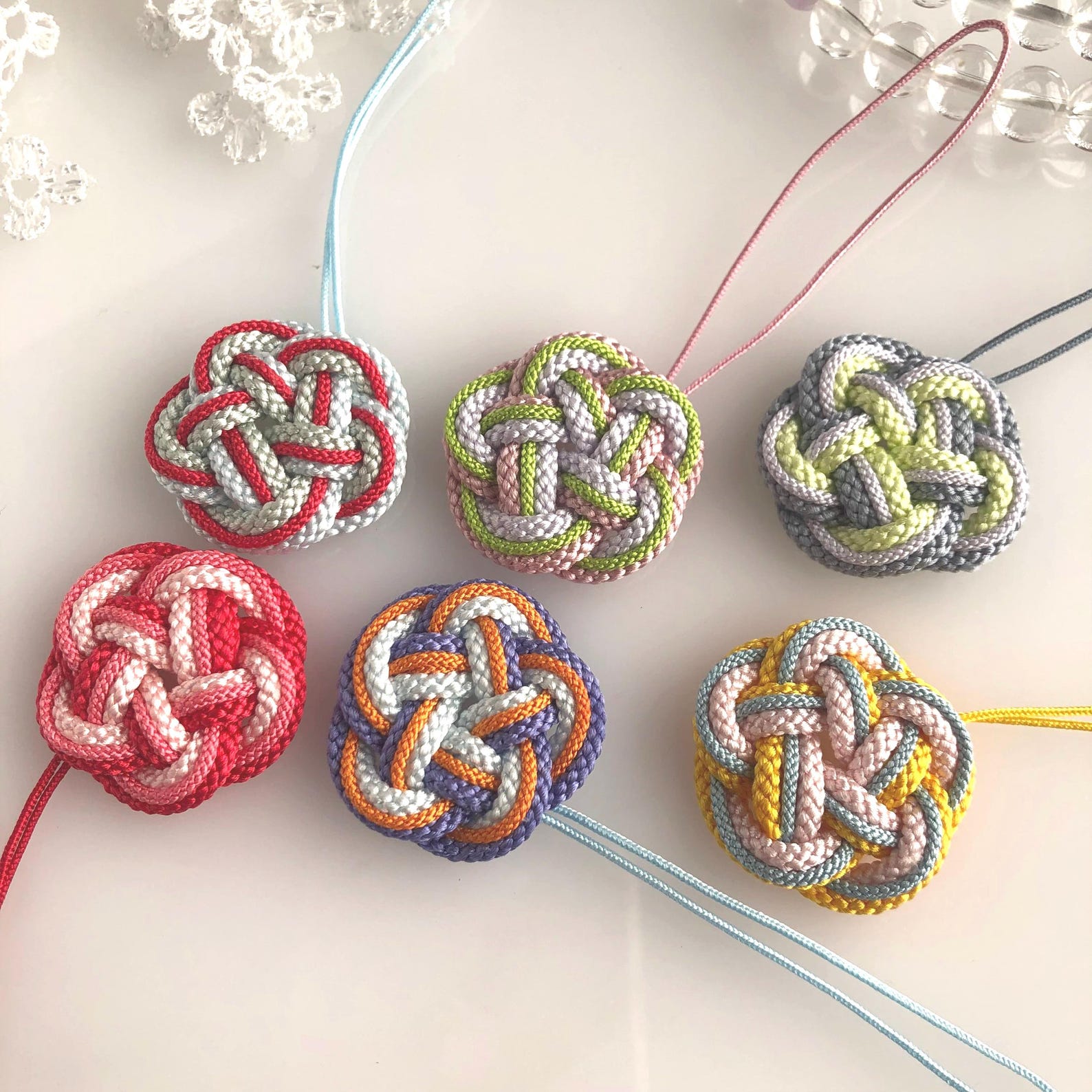 Pure Silk Kumihimo Netsuke Charm by Atelier Miyabi