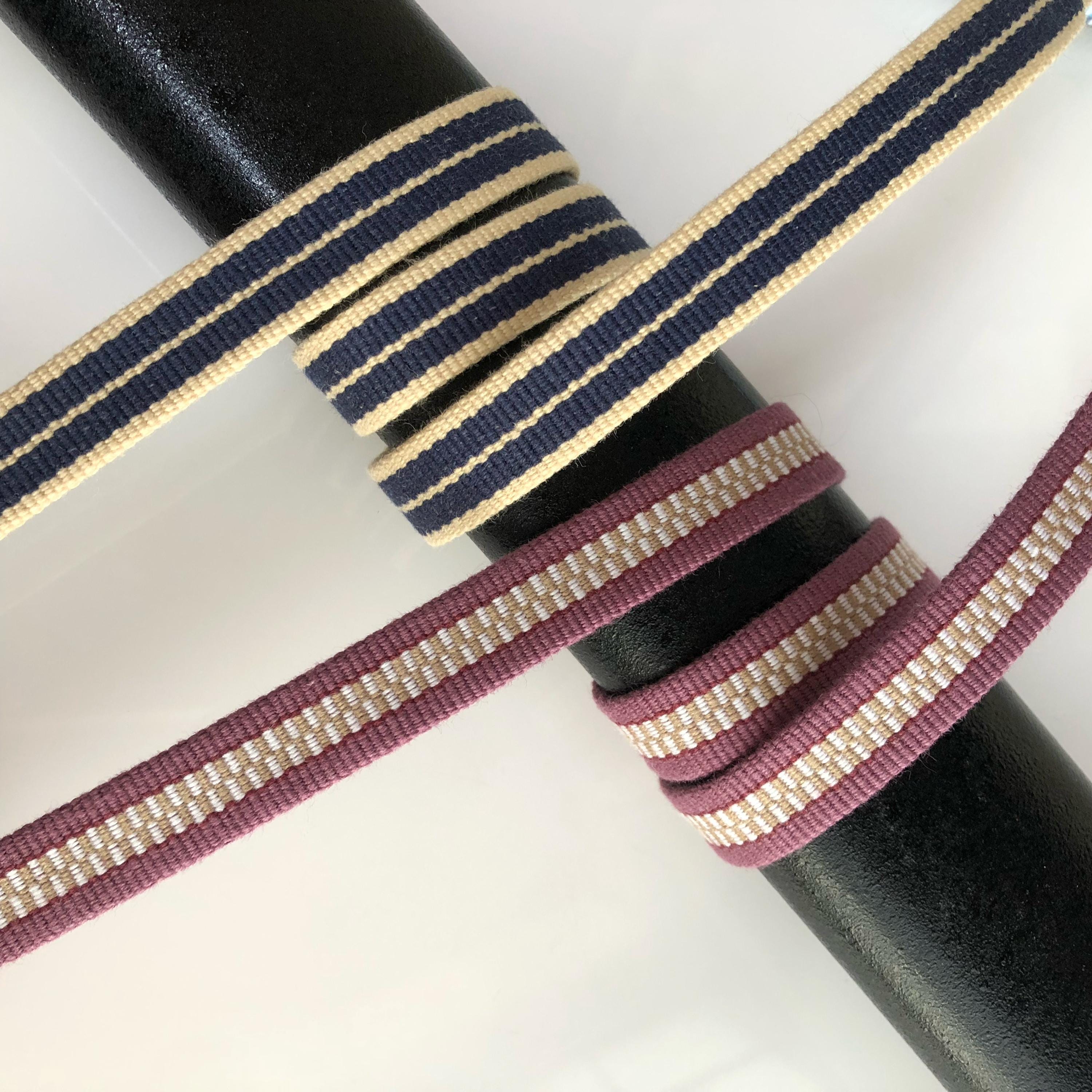 Lot De 5 Cordons Plats Sanadahimo Japon - 56 Pouces, Coton, Tissé Obi