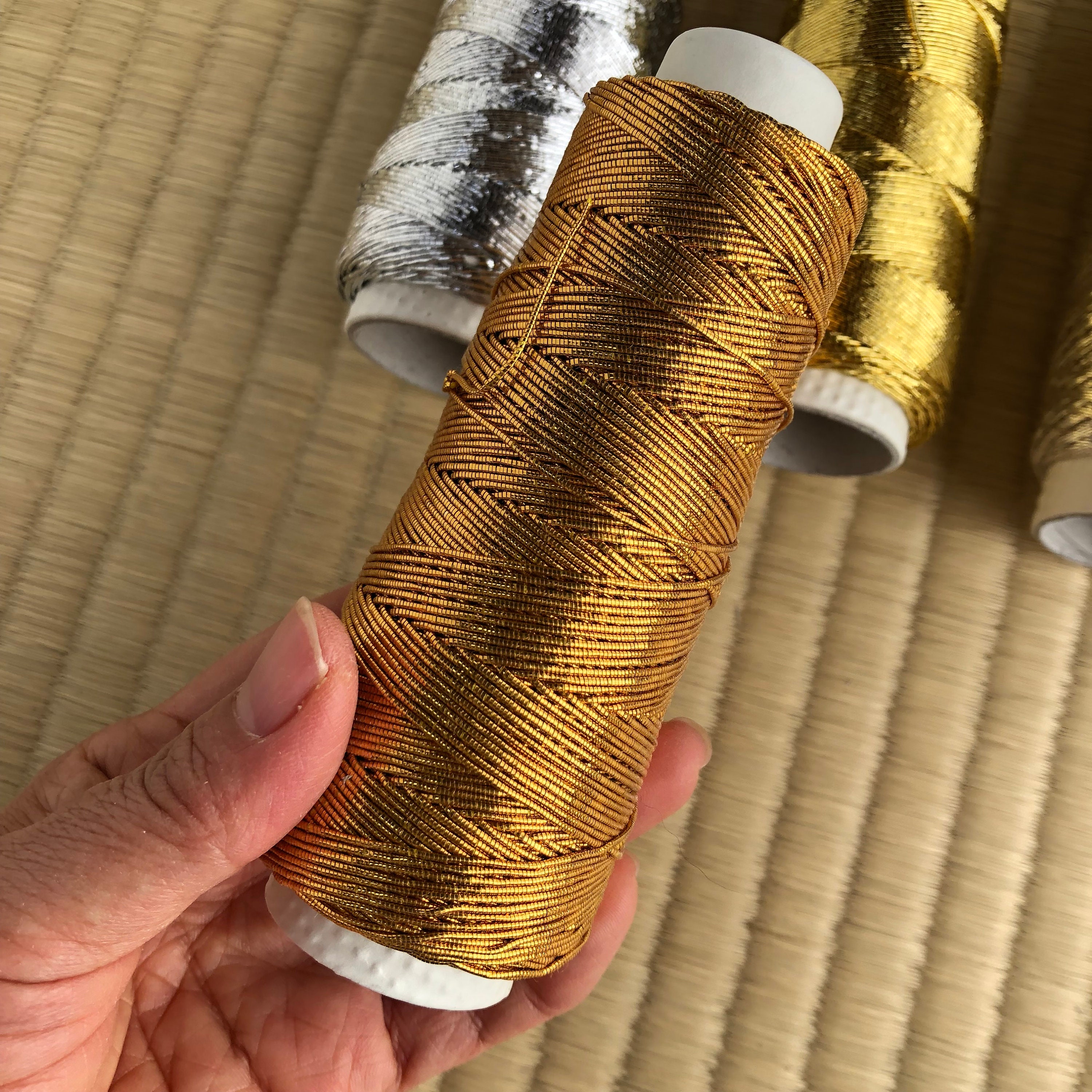 Japanese High-quality THICK Embroidery Thread Cord Gold Japanese High-quality THICK Embroidery Thread Cord Gold
