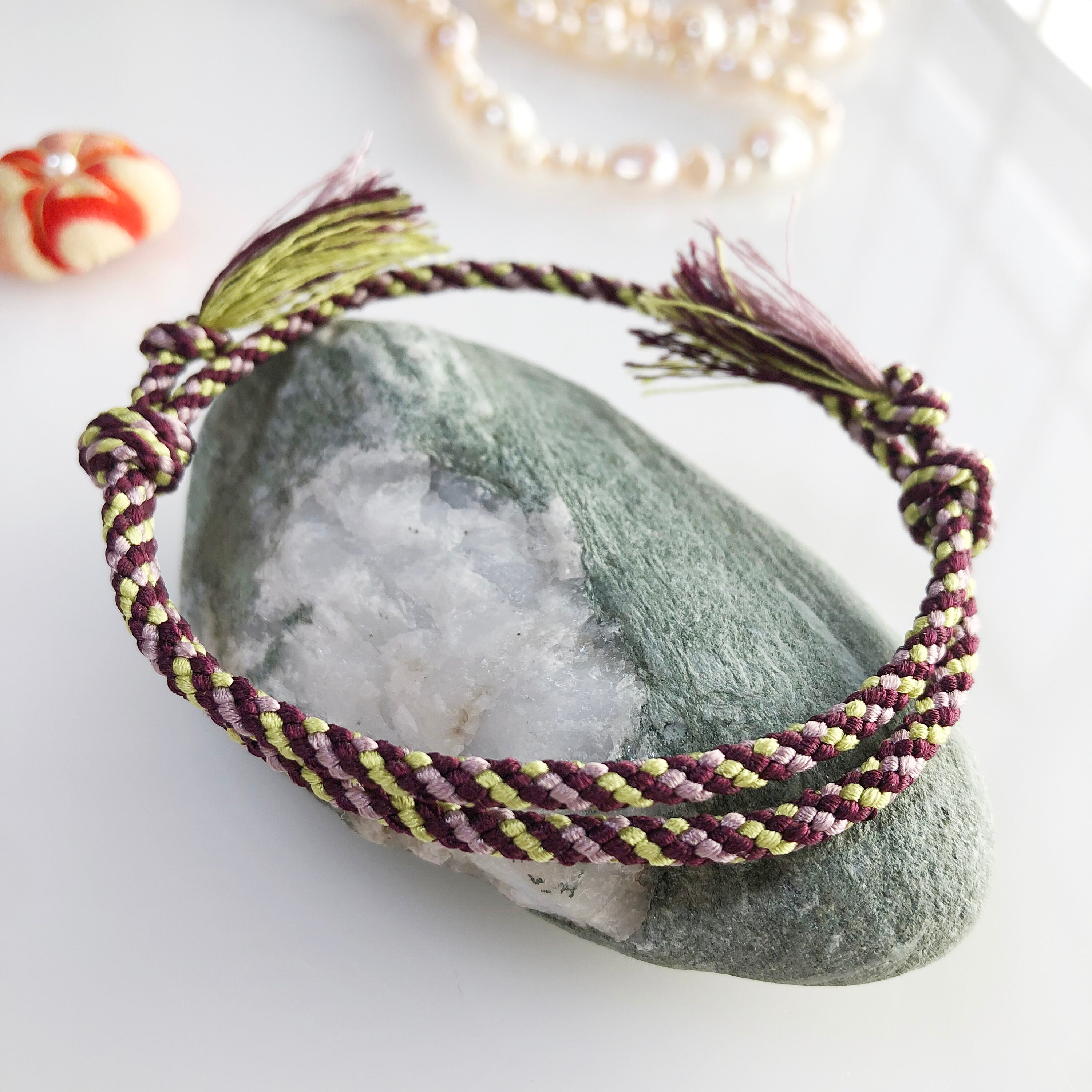 フラメンコ アクセサリー等色々 セット Adjustable Silk Friendship Bracelet Spiral Braided Cord