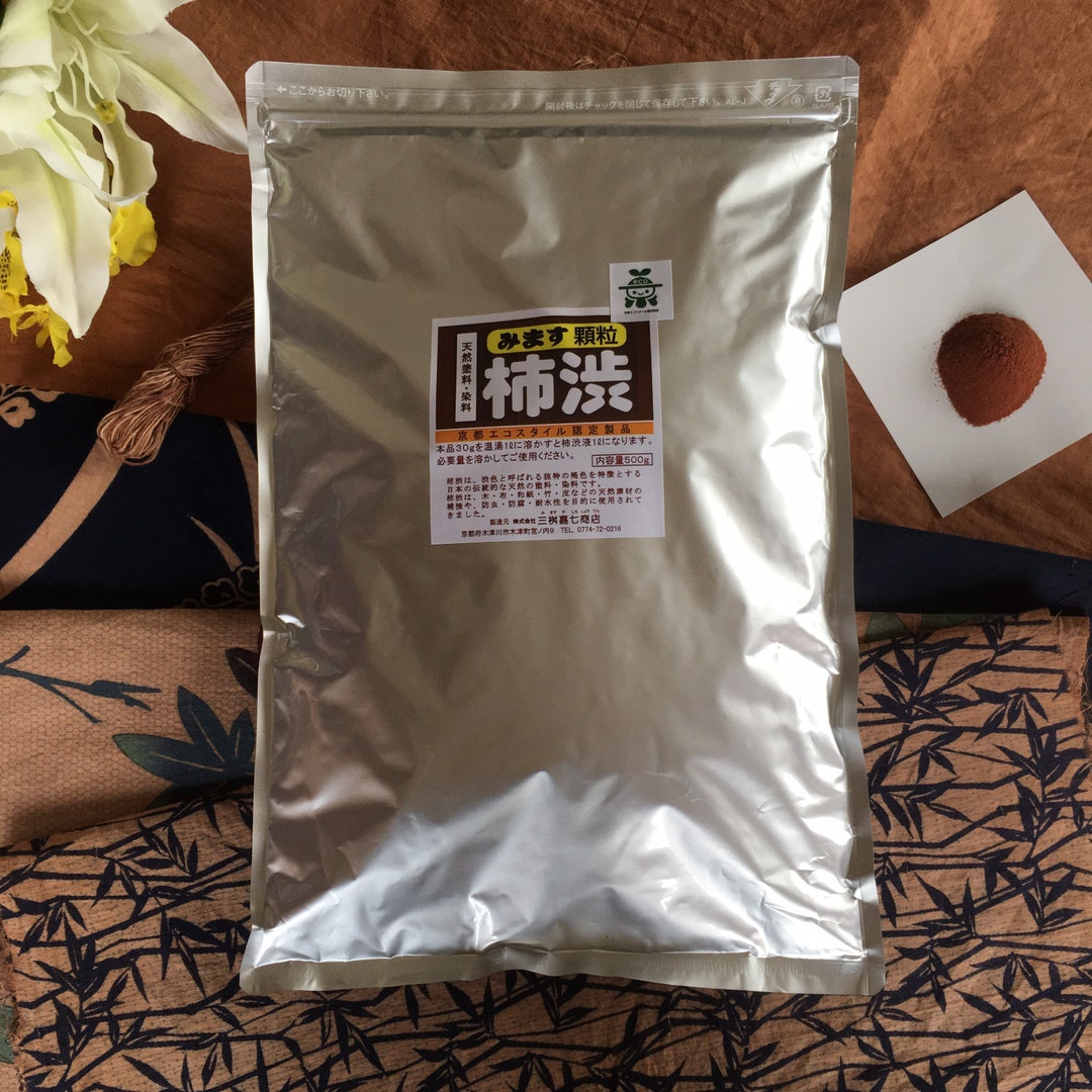 手芸素材・材料 顆粒柿渋 粉末柿渋 500g お湯で溶かすと16.5L分の柿渋
