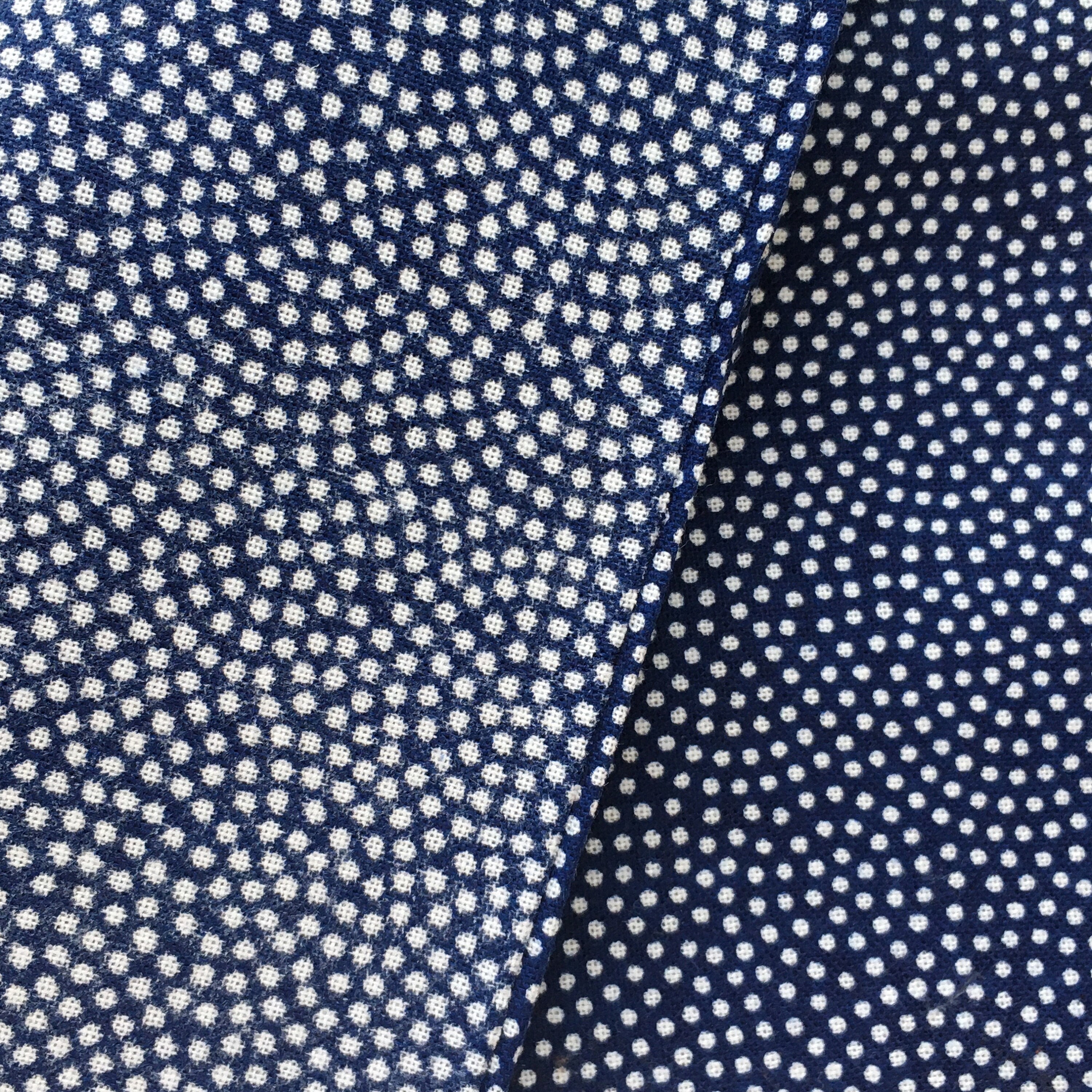 Tenugui Cloth Japanese Cotton Towel Gauze 'Navy Origami Cranes' Fabric 
