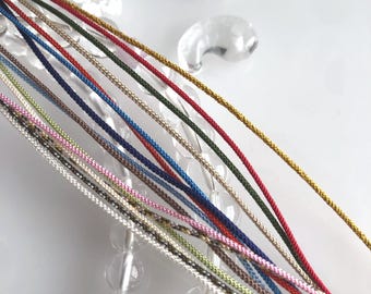 Premium Silk Kumihimo Cord 0.8mm – Authentic Japanese Braid for Elegant Jewelry/for Minimalist jewelry /sturdy silk cord for beading 8strand