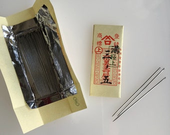 Misuya Needles for Hand Sewing, 25 pcs, "3-5" For cotton or thick fabrics. Suitable for nuishime shibori, nui shibori