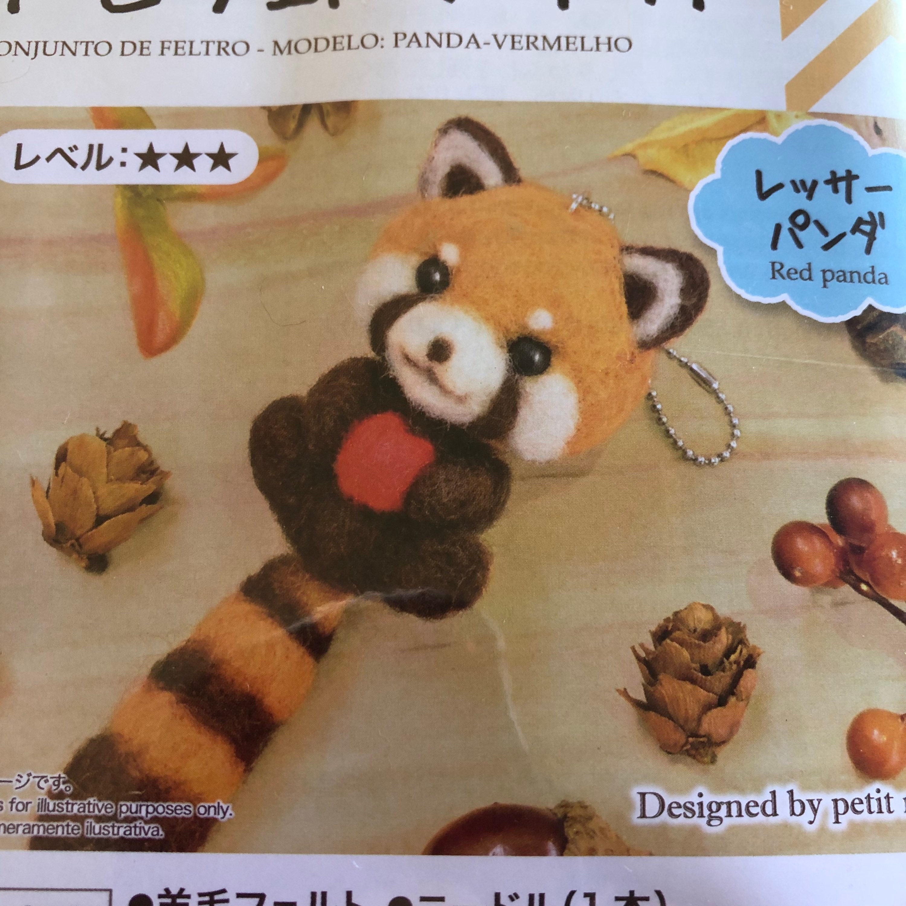Wholesale Panda Wool Felt Needle Felting Kit with Instructions