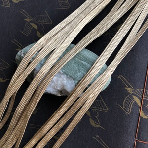 Silk flat cord 5mm 10m /kumihimo for Japanese bookbinding/ hanging scroll/ Japanese silk cord/tightly weaven/no stretchiness