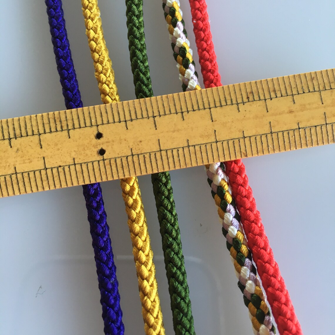 Silk round braided cord kumihimo 3mm Japanese silk cord Etsy