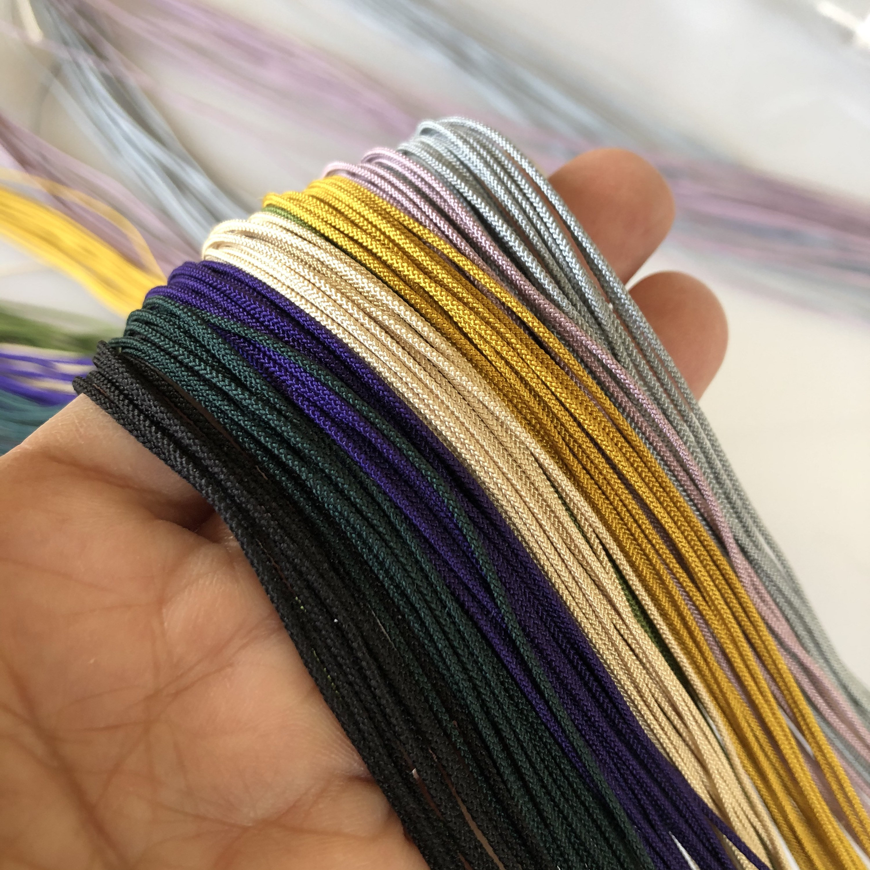 Wholesale craft supplies Silk Rope cord Strand string--jewelry  supplies--5mm--BLUE-Quality silk Twisted Strand--Buy online Craft  Supplies---5M