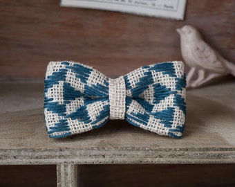 Zestaw do rękodzieła Kogin Sashiko / Zestaw broszki Kogin Sashiko Ribbon wykonany z tkaniny Kogin [szlifowanej].LP-648-1 - z japońską instrukcją / Wyprodukowano w Japonii