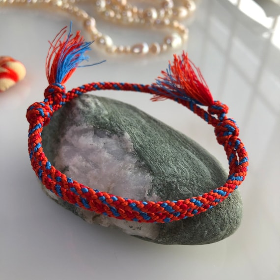 【Mikshimai】FROOT HOOP BRACELET Adjustable Silk Friendship Bracelet Spiral Braided Cord