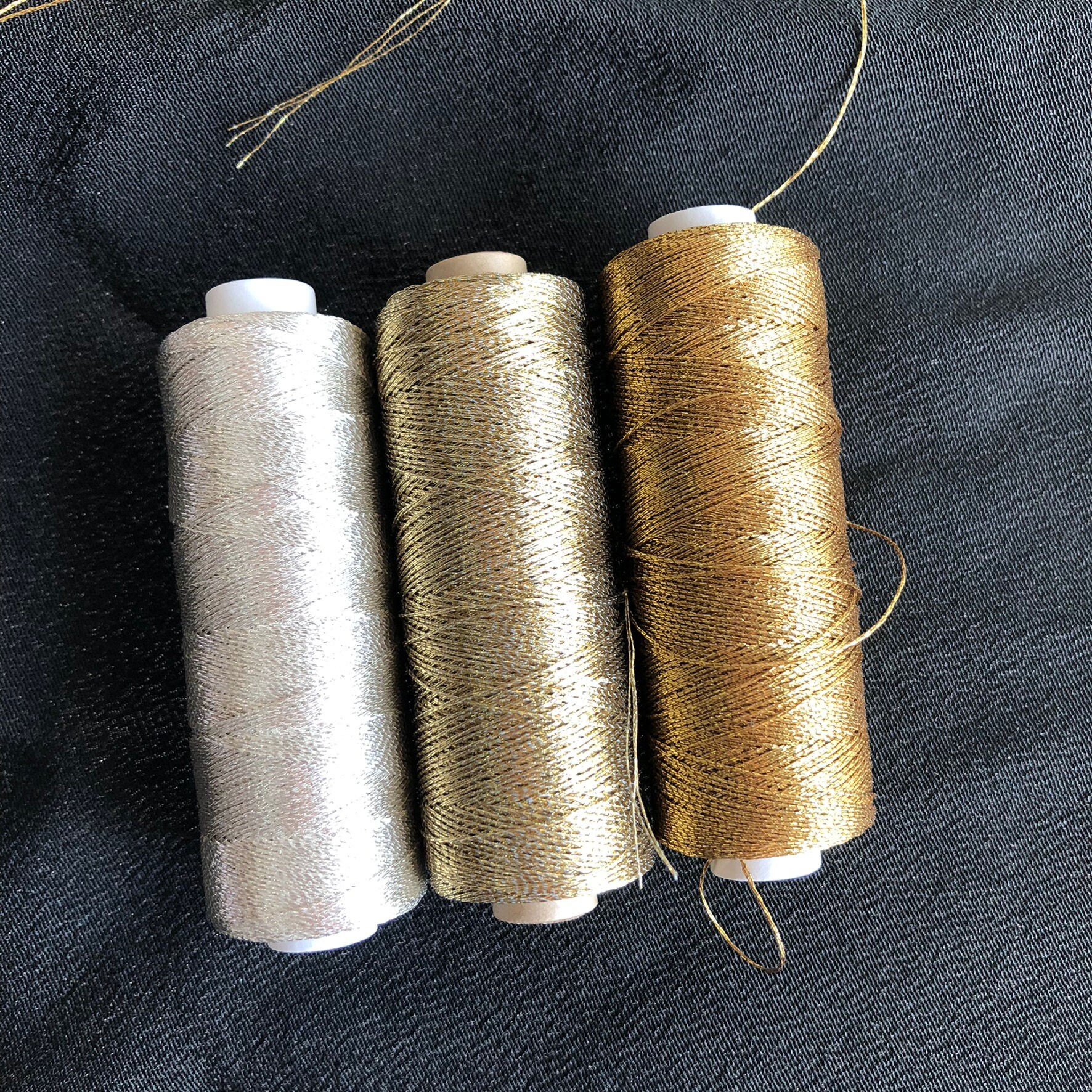 Japanese High-quality Embroidery Thread Gold & Silver Made