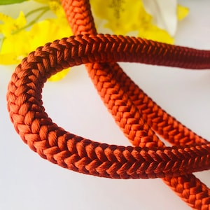 Silk round braided cord kumihimo 10mm 100cm THICK Japanese silk cord &quot;Kara-uchi-himo&quot; 16 strand braid/MADE in JAPAN
