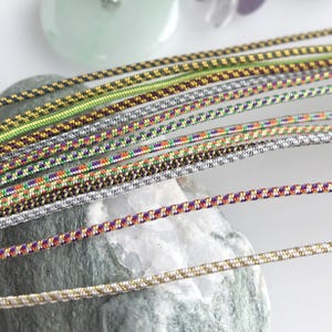 Luxurious 1.5mm Pure Silk Kumihimo Cord – Choose from 24 Stunning mix Colors for Elegant Jewelry Making or Spiritual stone items 1meters